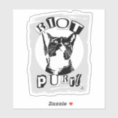 Epic Riot Purrul Girl Fun Punk Vibes Cat Design シール (シート)