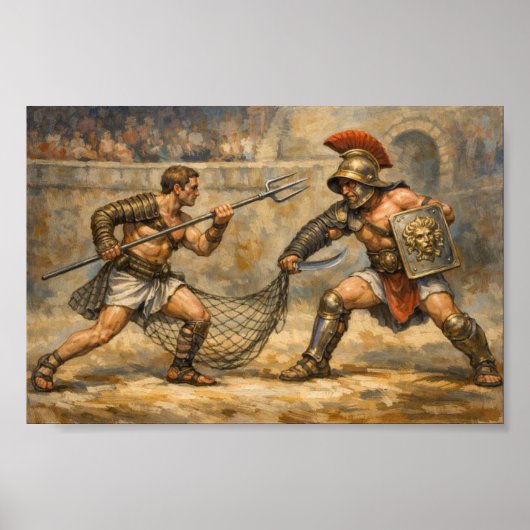 Epic Roman Gladiator Battle Traditional Foes ポスター (正面)