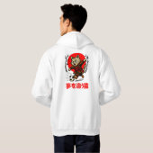 Epic Samurai Cat japanese art Hoodie - For Men パーカ (裏面フル)