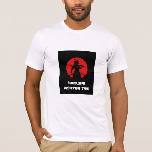 Epic Samurai Warrior Tee | Standing With Sword Tシャツ (正面)