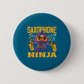 Epic Saxophonist Ninja Saxophone 缶バッジ (正面)