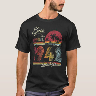 Epic Since April 1942 80 Years 80th Birthday Tシャツ