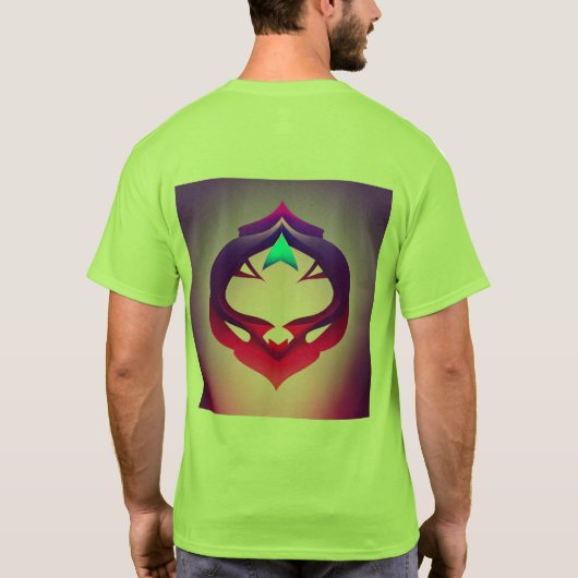 "Epic Symmetrical Dragon Logo – ミニマルモダンリスト Tシャツ (裏面)