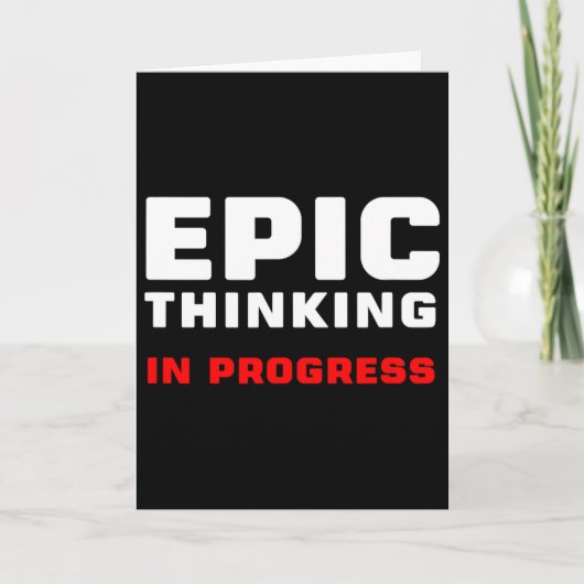 Epic Thinking In Progress Big Ideas Introvert Game カード (正面)