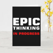 Epic Thinking In Progress Big Ideas Introvert Game カード (黄色い花)