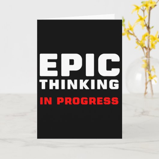 Epic Thinking In Progress Big Ideas Introvert Game カード (黄色い花)