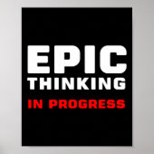 Epic Thinking In Progress Big Ideas Introvert Game ポスター (正面)