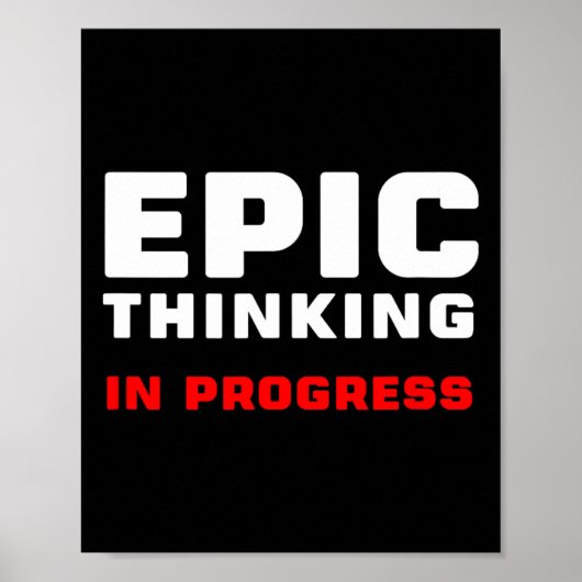 Epic Thinking In Progress Big Ideas Introvert Game ポスター (正面)