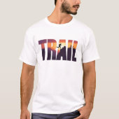 Epic TRAIL Mountain Silhouette Graphics Tシャツ (正面)