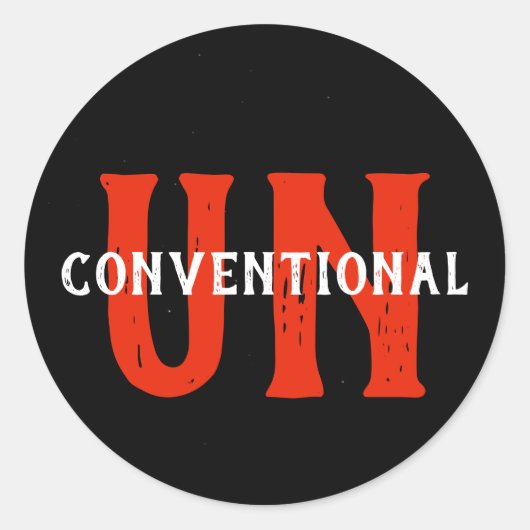 Epic UNconventionalステッカー ラウンドシール (正面)