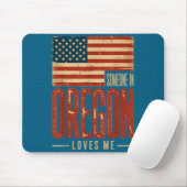 Epic US Loves Oregon Me Flag Someone マウスパッド (マウス)