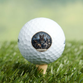 Epic warrior dogs mediaeval armour custom golf ゴルフボール