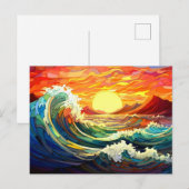 Epic Waves 7 夕焼け ポストカード (正面/裏面)