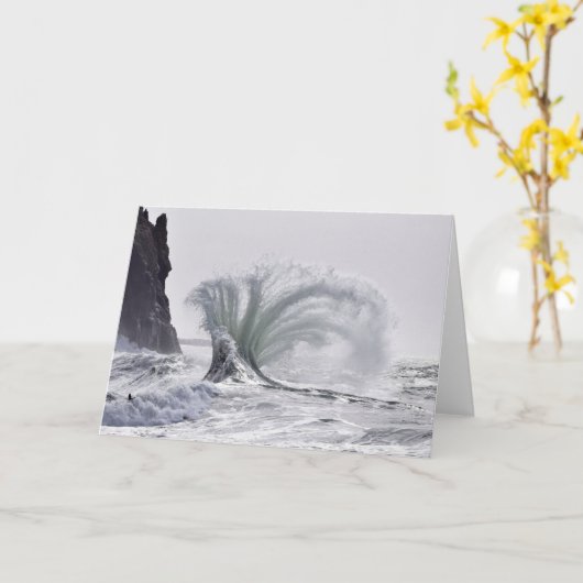 Epic Waves at Cape Missed, WA カード (黄色い花)