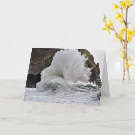 Epic Waves at Cape Missed, WA カード (黄色い花)