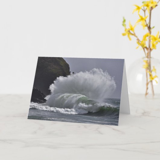 Epic Waves at Cape Missed, WA カード (黄色い花)