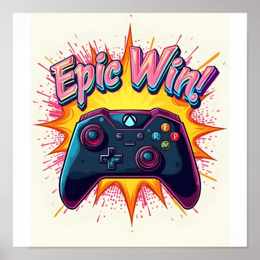 Epic Winゲームコントローラ ポスター (正面)