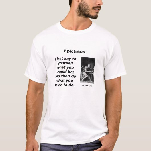 Epictetusは、によってなるものをします Tシャツ (正面)