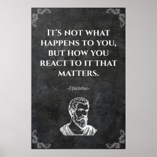 Epictetus wise quote. Wisdom ポスター