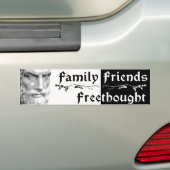 Epicurus: 家族の友人Freethought バンパーステッカー (車上)
