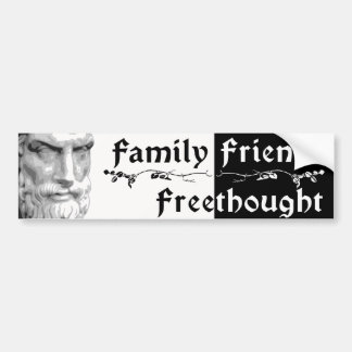Epicurus: 家族の友人Freethought バンパーステッカー