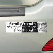 Epicurus: 家族の友人Freethought 2 バンパーステッカー (車上)