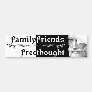 Epicurus: 家族の友人Freethought 2 バンパーステッカー