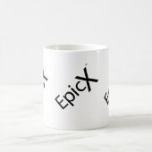 EpicXの文字3のロゴのマグは残っていた45を傾けました コーヒーマグカップ (中央)