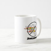 Epigeneticsを考えて下さい! (十字DNAの写し) コーヒーマグカップ (正面右)