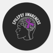 Epilepsy Awareness 5  ラウンドシール (正面)