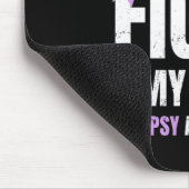 Epilepsy Awareness Design Her Fight My Gift マウスパッド (コーナー)