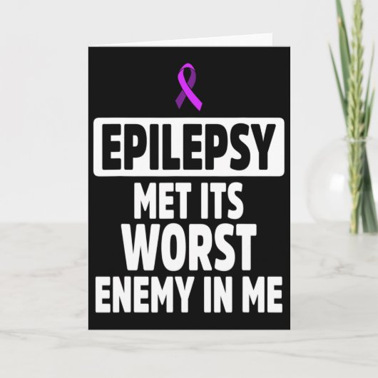 Epilepsy Awareness Enemy Epileptic Warrior Survivo カード (正面)
