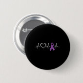 Epilepsy Awareness Epilepsy Awareness Heart  缶バッジ (正面&裏面)