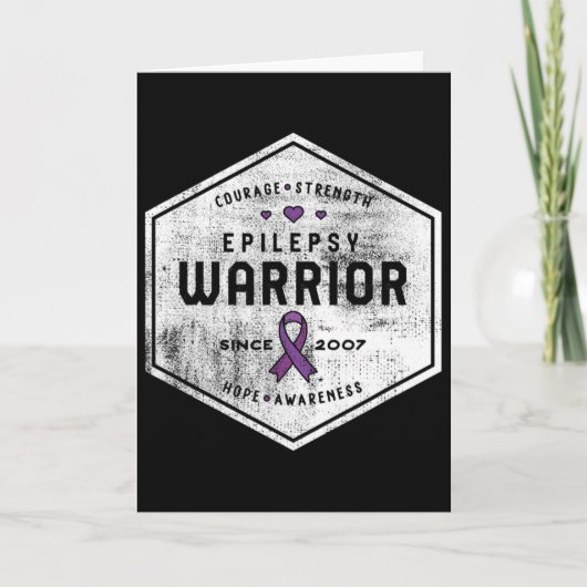 Epilepsy Awareness Epilepsy Warrior Since 2007  カード (正面)