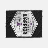 Epilepsy Awareness Epilepsy Warrior Since 2007  フリースブランケット (正面(横))