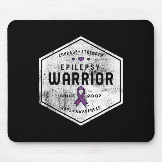 Epilepsy Awareness Epilepsy Warrior Since 2007  マウスパッド (正面)