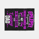 Epilepsy Awareness Epileptic Seizure Disorder Fath フリースブランケット (正面(横))