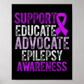 Epilepsy Awareness Epileptic Warrior Survivor 10  ポスター (正面)