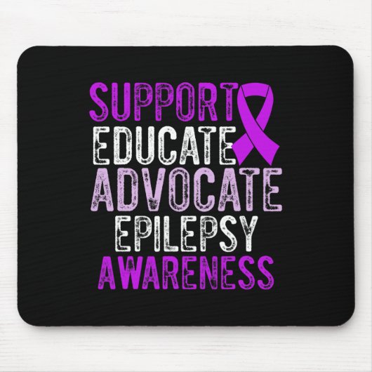 Epilepsy Awareness Epileptic Warrior Survivor 10 マウスパッド (正面)