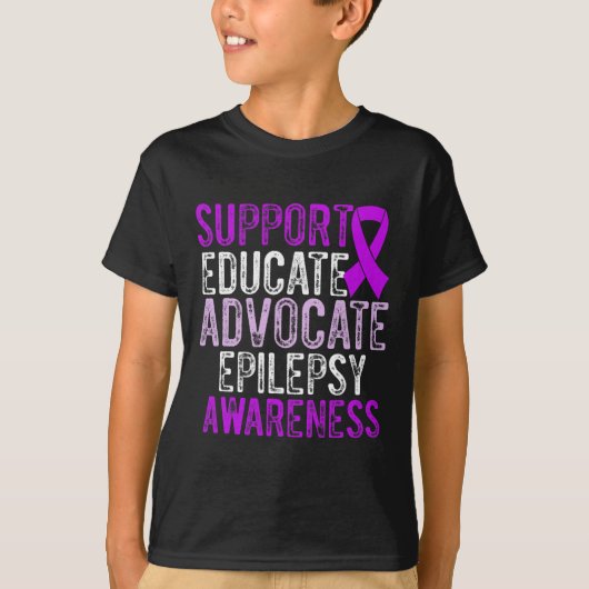 Epilepsy Awareness Epileptic Warrior Survivor 10 Tシャツ (正面)