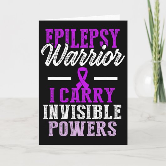 Epilepsy Awareness Epileptic Warrior Survivor 11 カード (正面)