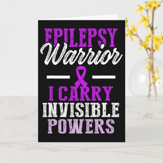 Epilepsy Awareness Epileptic Warrior Survivor 11  カード (黄色い花)