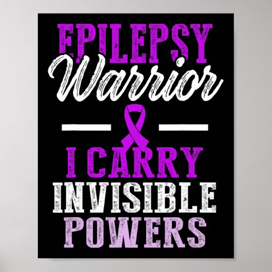 Epilepsy Awareness Epileptic Warrior Survivor 11  ポスター (正面)