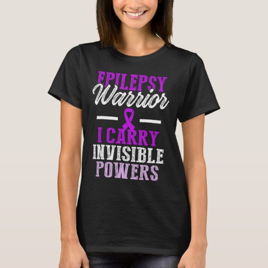 Epilepsy Awareness Epileptic Warrior Survivor 11  Tシャツ (正面)
