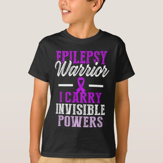 Epilepsy Awareness Epileptic Warrior Survivor 11  Tシャツ (正面)