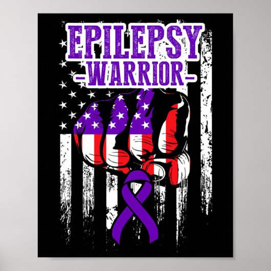 Epilepsy Awareness Epileptic Warrior Survivor 22  ポスター (正面)