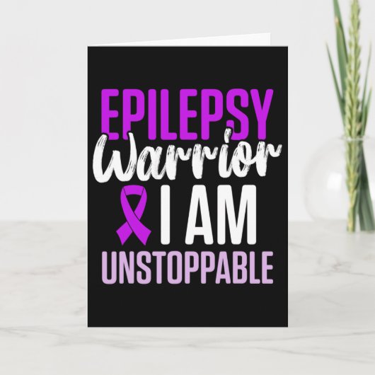 Epilepsy Awareness Epileptic Warrior Survivor 23 カード (正面)