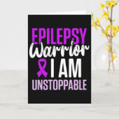 Epilepsy Awareness Epileptic Warrior Survivor 23 カード (黄色い花)