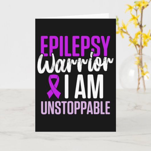 Epilepsy Awareness Epileptic Warrior Survivor 23  カード (黄色い花)