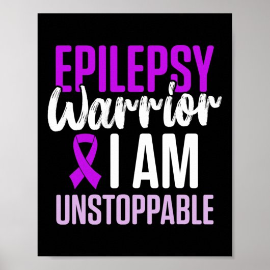 Epilepsy Awareness Epileptic Warrior Survivor 23  ポスター (正面)